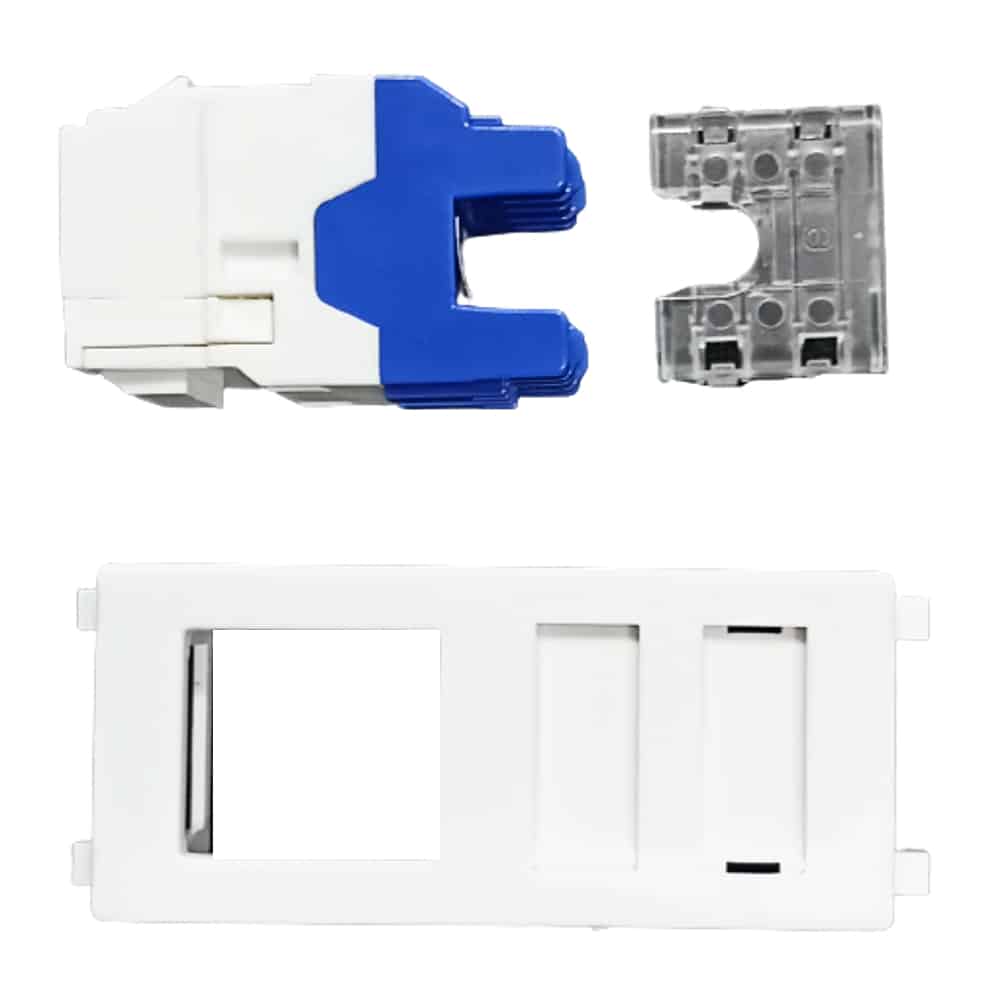 Schneider ZENcelo Cat6 Modular RJ45 Computer Socket with Shutter 1M