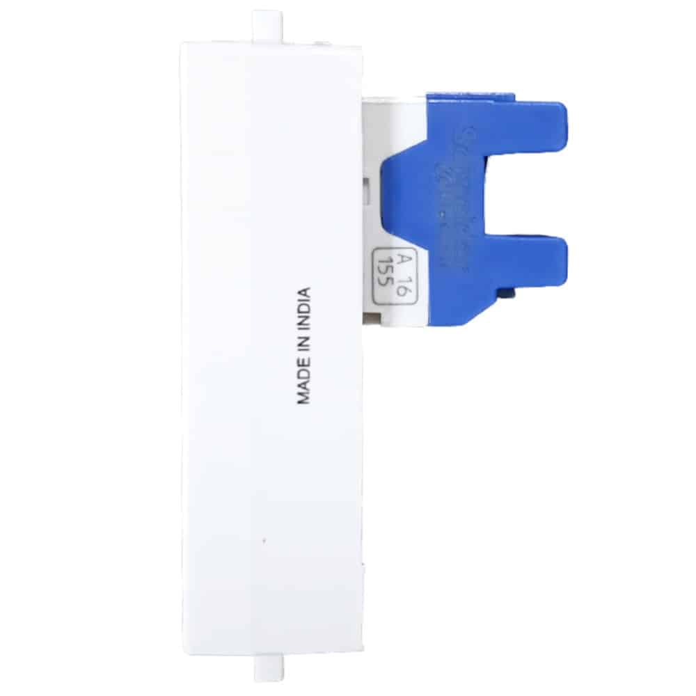 Schneider ZENcelo Cat6 Modular RJ45 Computer Socket with Shutter 1M