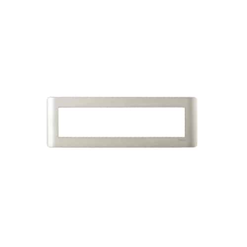 Schneider ZENcelo Modular Plate Cover + Frame? - 9M, Satin Silver