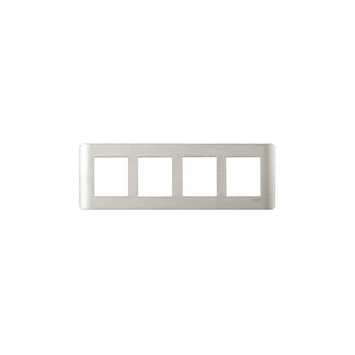 Schneider ZENcelo Modular Plate Cover + Frame? - 8M (H), Satin Silver