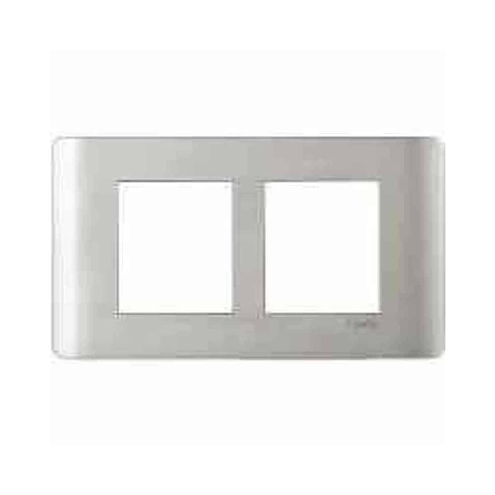 Schneider ZENcelo Modular Plate Cover + Frame? - 4M, Satin Silver