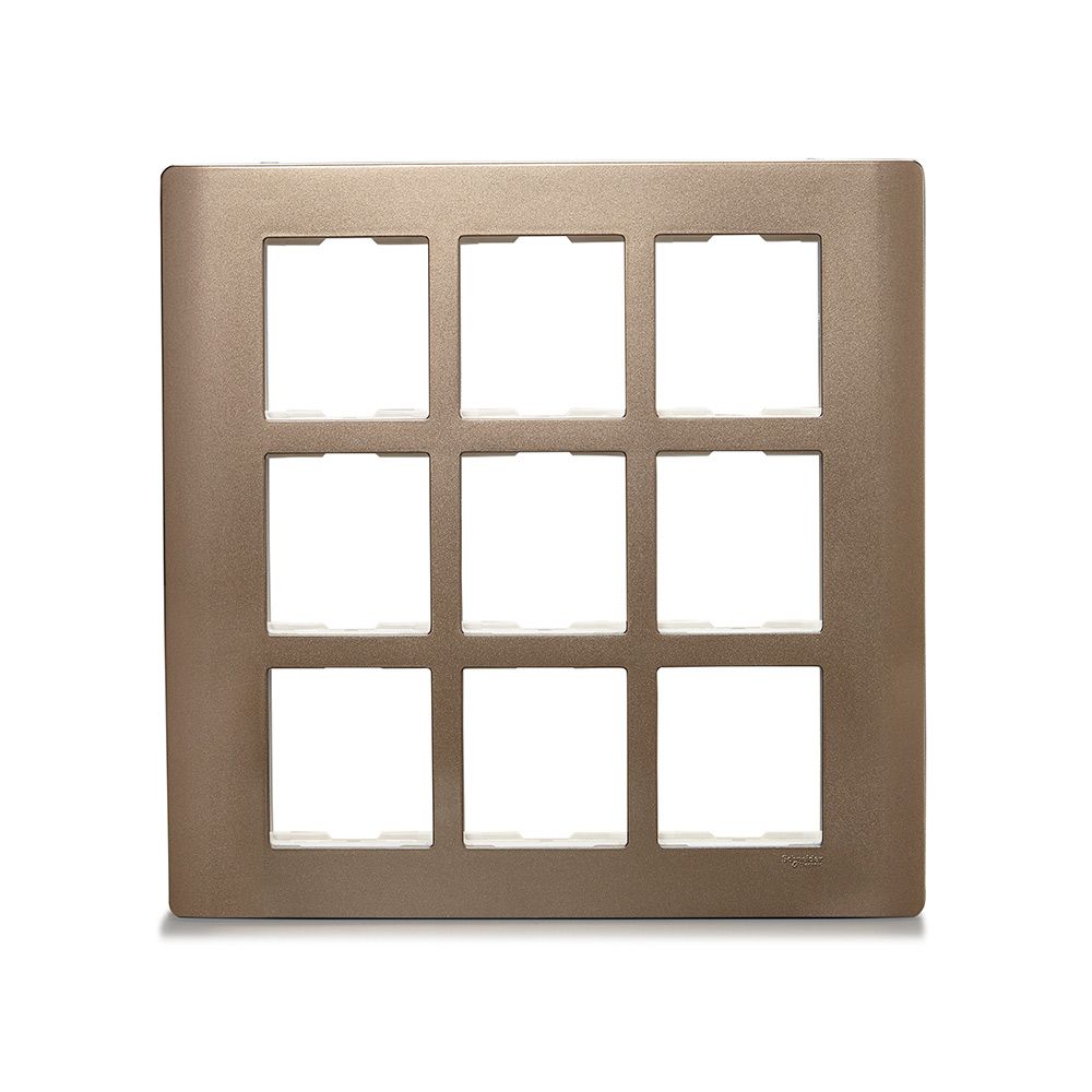 Schneider ZENcelo Modular Plate Cover + Frame? - 18M, Silver Bronze