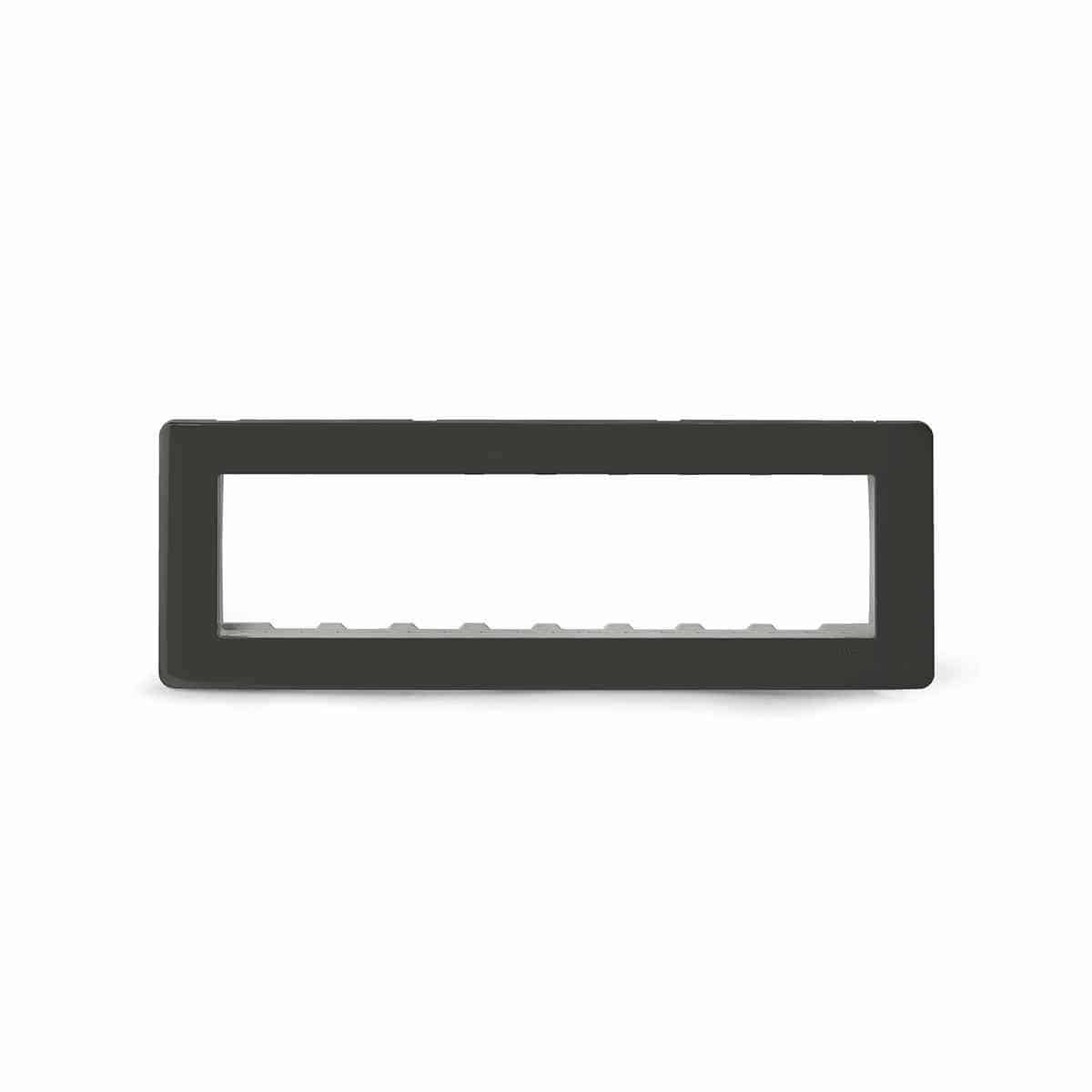 Schneider ZENcelo Modular Plate Cover + Frame? - 9M, Dark Grey
