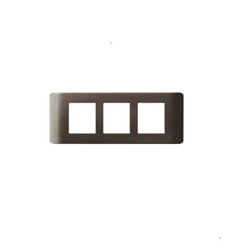 Schneider ZENcelo Modular Plate Cover + Frame? - 6M, Dark Grey