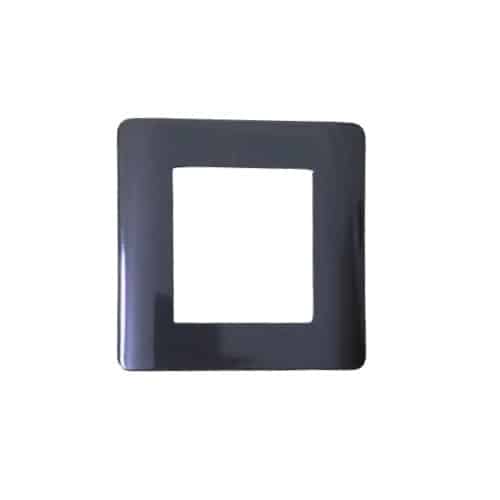 Schneider ZENcelo Modular Plate Cover + Frame? - 2M, Dark Grey