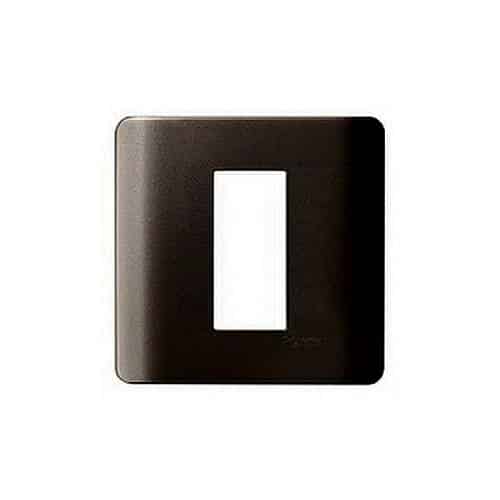 Schneider ZENcelo Modular Plate Cover + Frame? - 1M, Dark Grey
