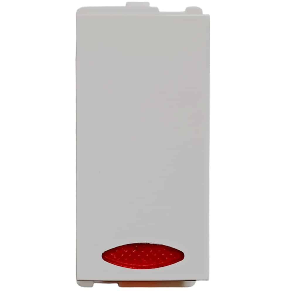 Honeywell MK Midas Modular Switch White - 16A, 1 Way, With Indicator, 1M