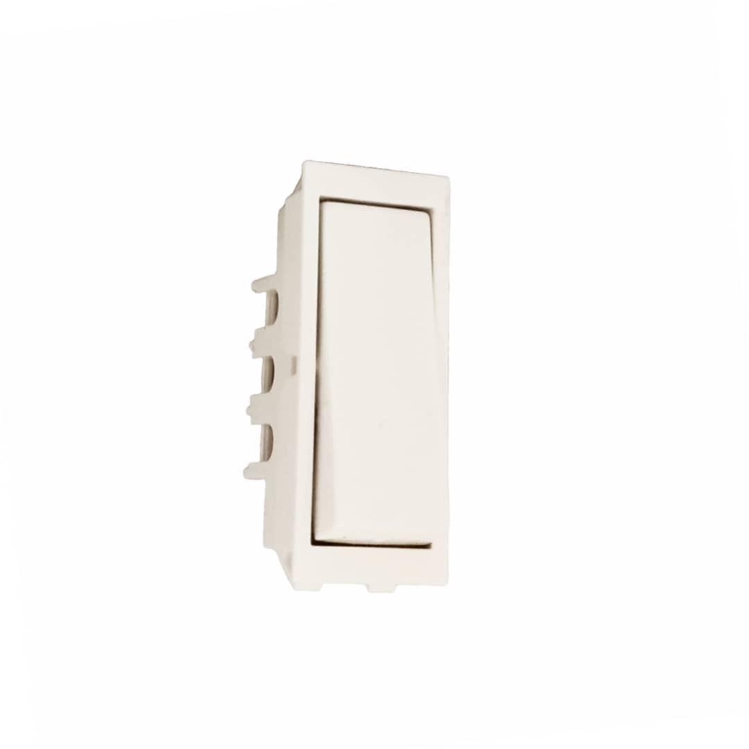 Honeywell MK Wraparound 6A 1 Way Modular Bell Push Switch White - Without Indicator, 1M