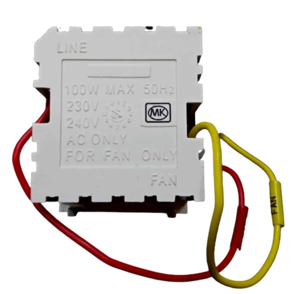 Honeywell MK Wraparound Modular Step Fan Regulator White
