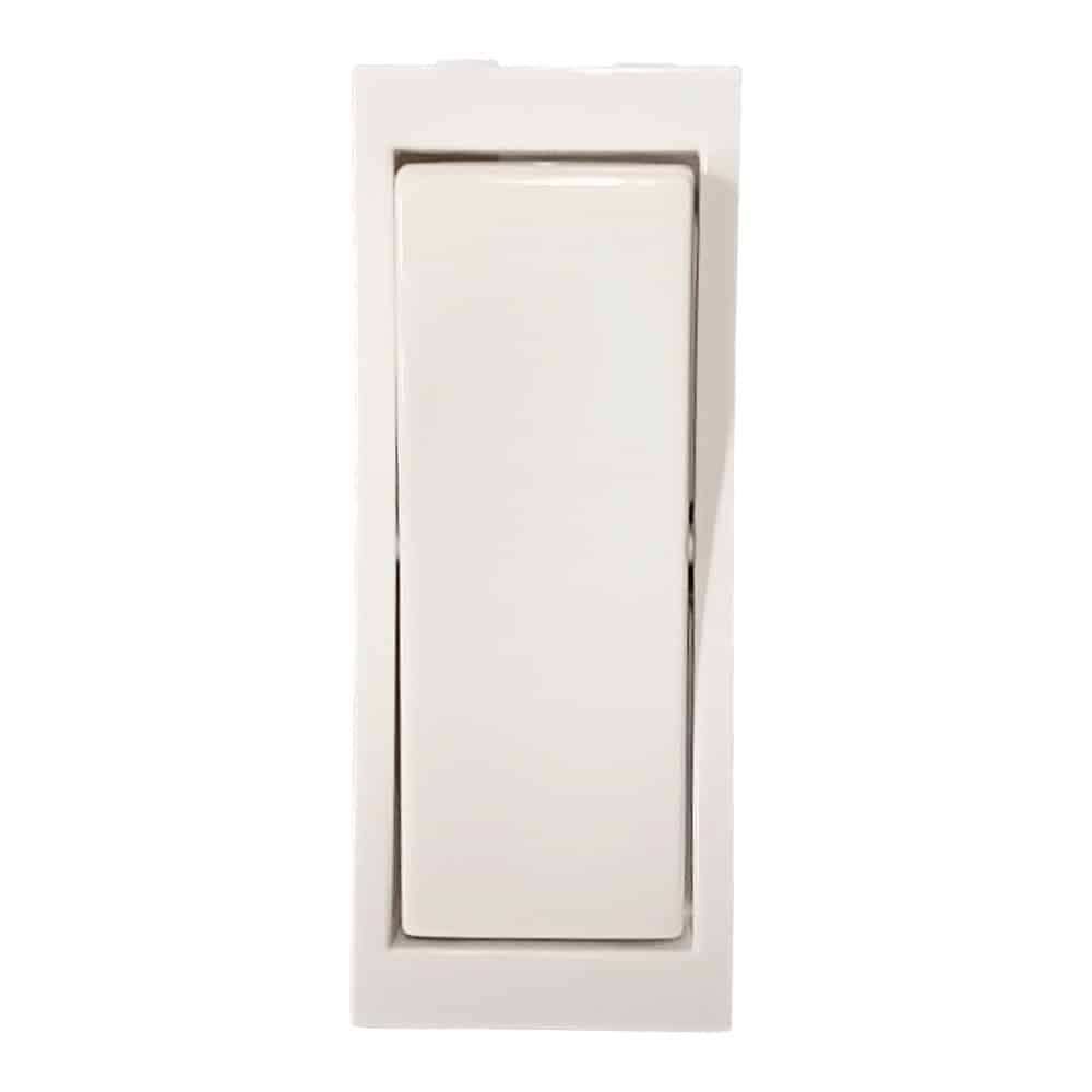 Honeywell MK Wraparound Modular Switch White - 6A, 1 Way, Without Indicator, 1M