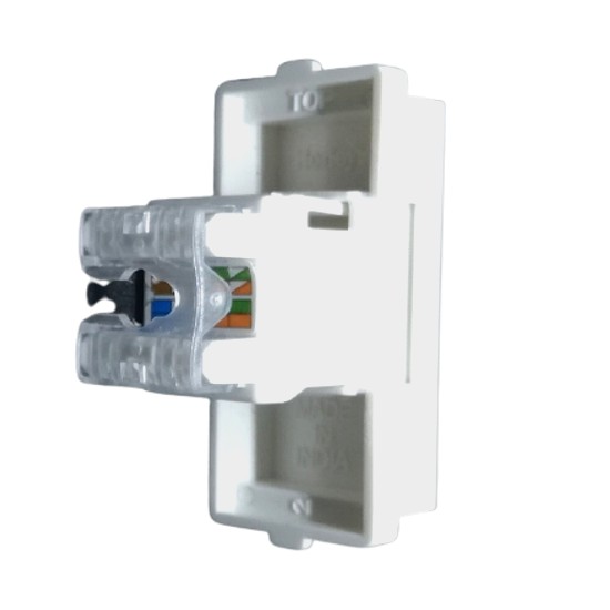 Honeywell MK EVO Modular RJ45 Computer Socket 1M White
