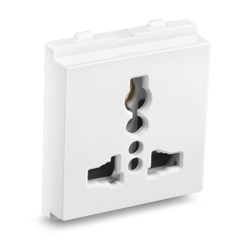 Honeywell MK EVO Modular Socket 2M White - 6/10/13A International