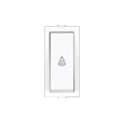 Anchor Roma Classic 10A 1 Way Modular Bell Push Switch 1M White - Without Indicator