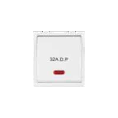 Anchor Roma Classic Modular Switch 1M White - 32A DP, 1 Way, With Indicator, 2M