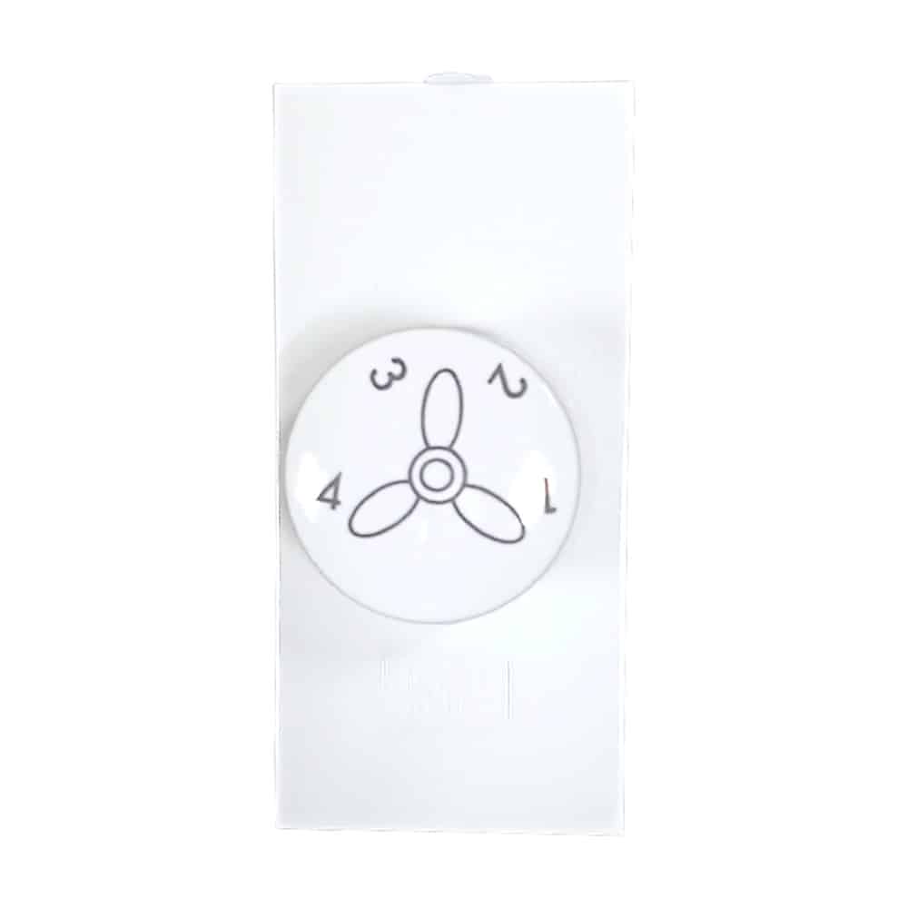 Anchor Roma Classic Modular Step Fan Regulator White - 1M