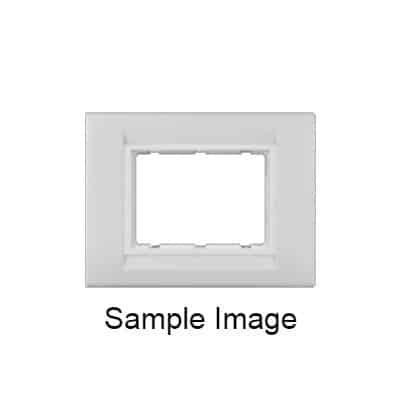 Anchor Roma Tresa Modular Plate Cover + Frame Solid White - 8M (H)