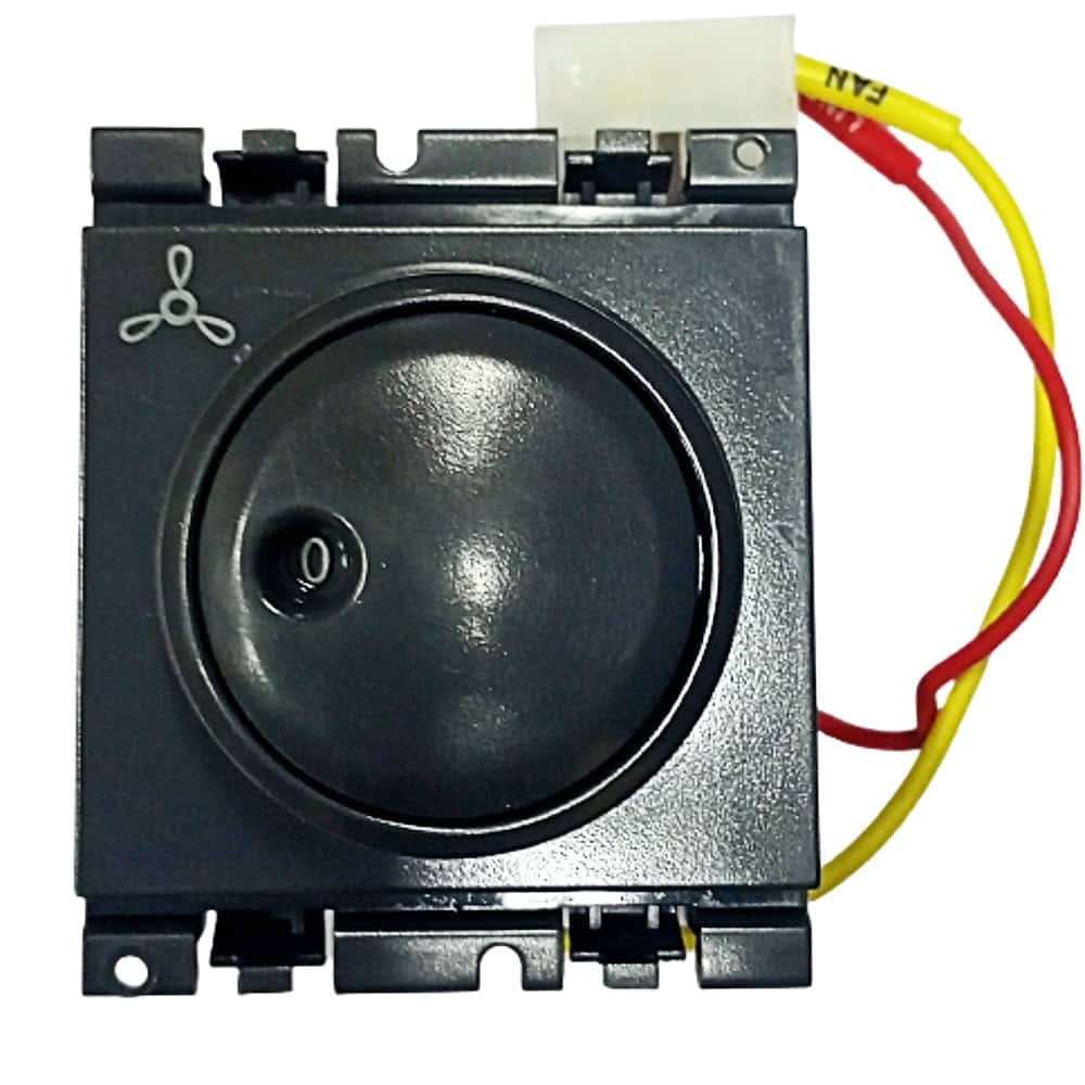 Honeywell MK Blenze Plus Modular Fan Regulator - Step, 2M, Black