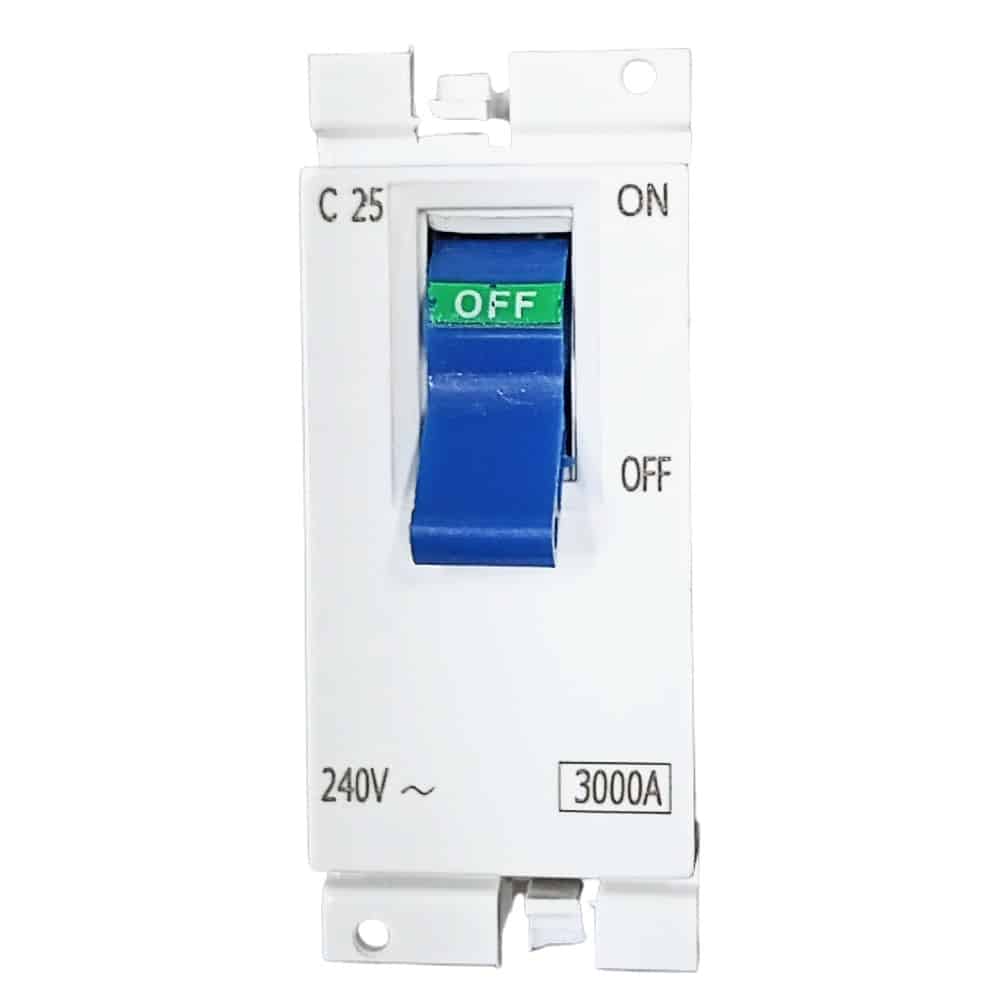 Honeywell MK Blenze Plus 25A 1 Pole Modular MCB 1M - 25A, Synthetic Chalk White