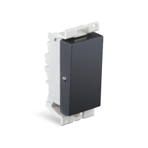 Honeywell MK Blenze Plus Modular Switch - 6A, 1 Way, Without Indicator, 1M, Black