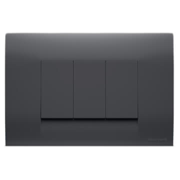 Honeywell MK Blenze Plus Modular Plate Cover + Frame? - 18M, Black