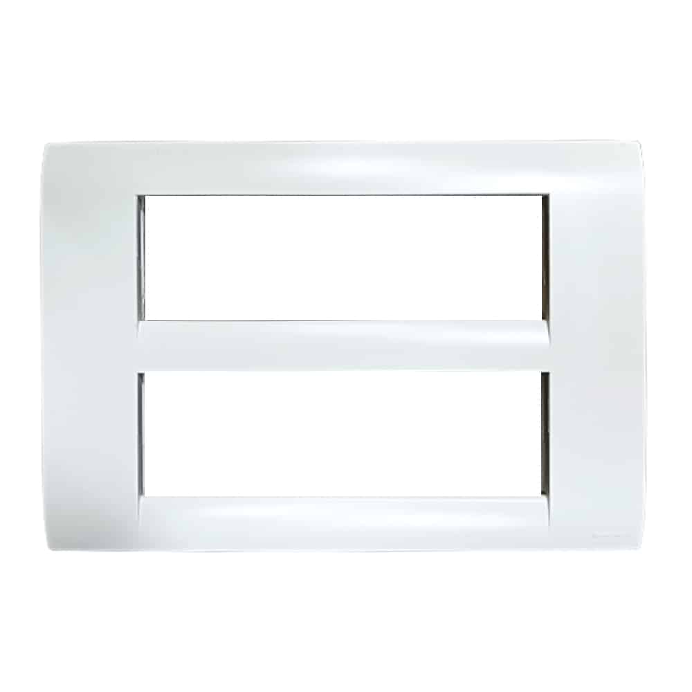 Honeywell MK Blenze Plus Modular Plate Cover + Frame? - 12M, Synthetic Chalk White