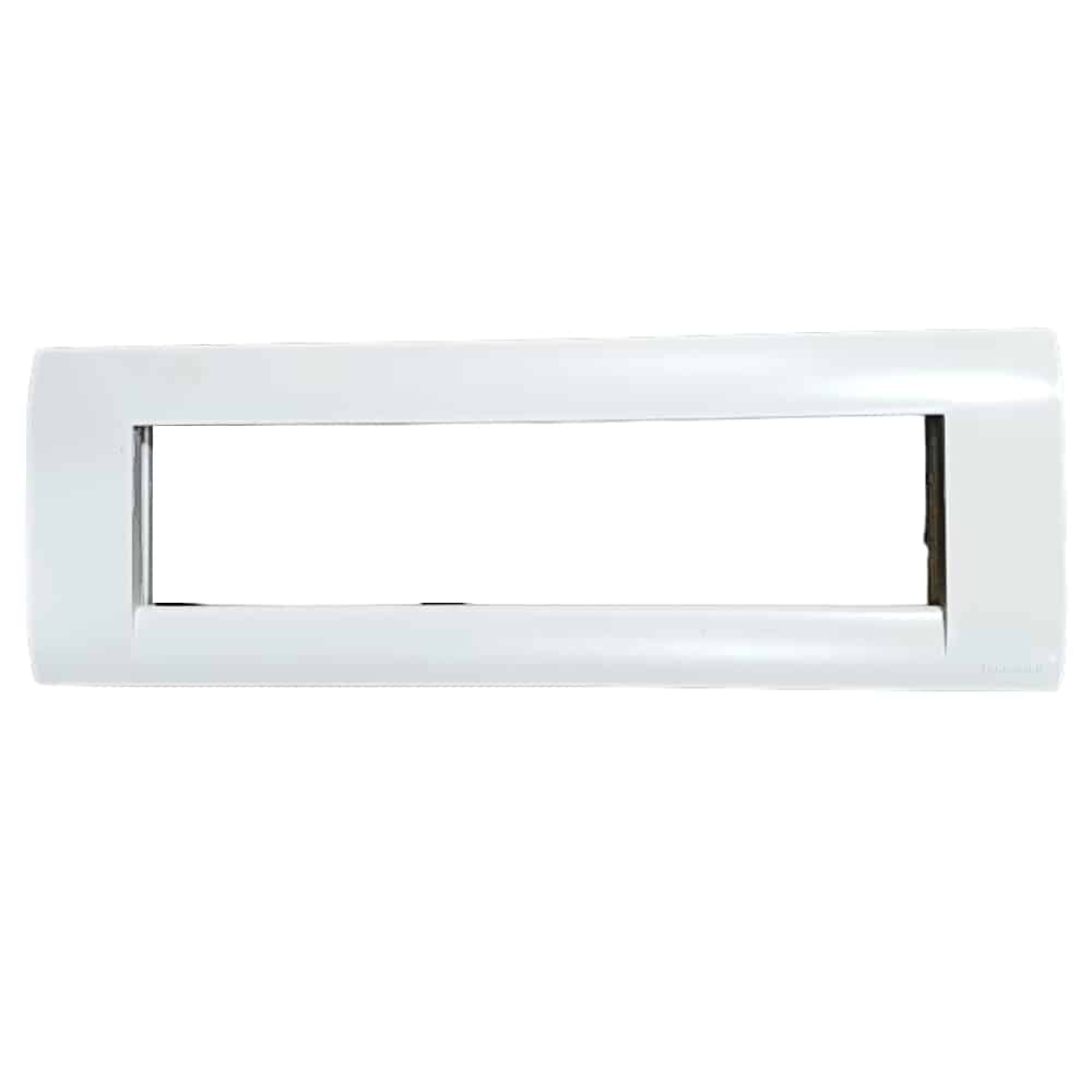 Honeywell MK Blenze Plus Modular Plate Cover + Frame? - 8M (H), Synthetic Chalk White