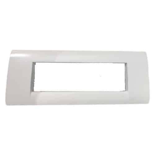 Honeywell MK Blenze Plus Modular Plate Cover + Frame? - 6M, Synthetic Chalk White