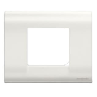 Honeywell MK Blenze Plus Modular Plate Cover + Frame? - 2M, Synthetic Chalk White