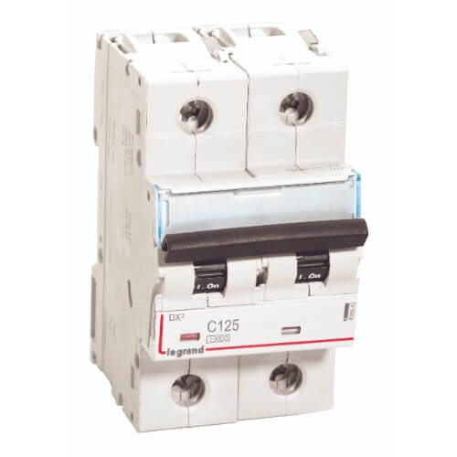 Legrand DX3 MCB 10kA 'C' - 125A, 2 Pole