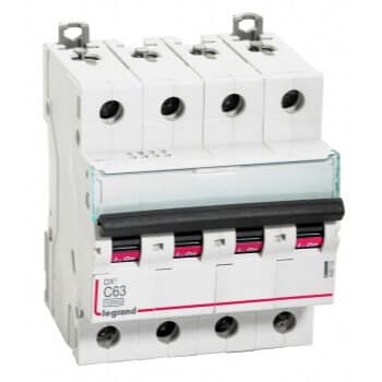 Legrand DX3 MCB 10kA 'C' - 40A, 4 Pole