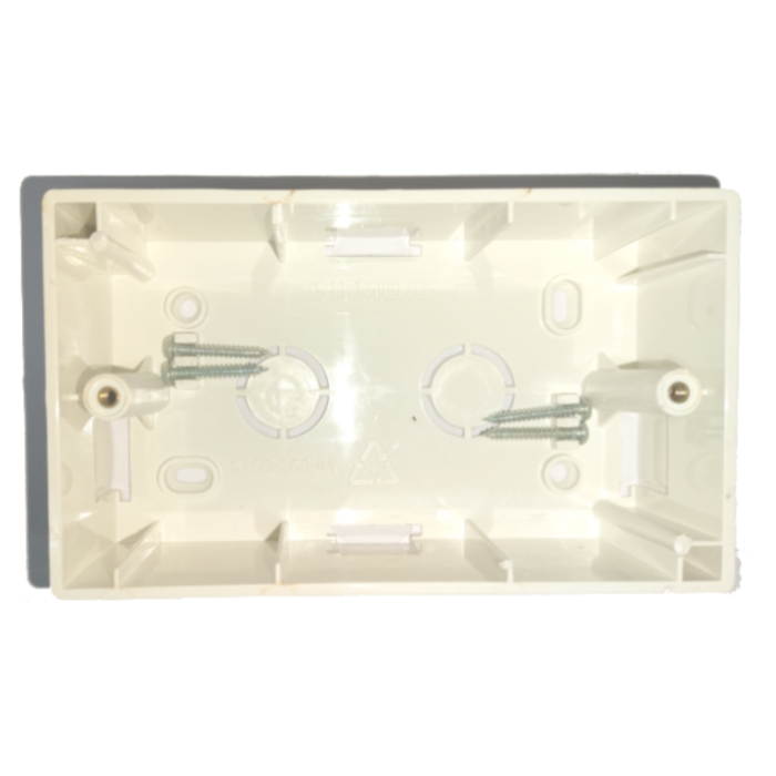 Siemens Modular Surface PVC Boxes Snow White - 4M