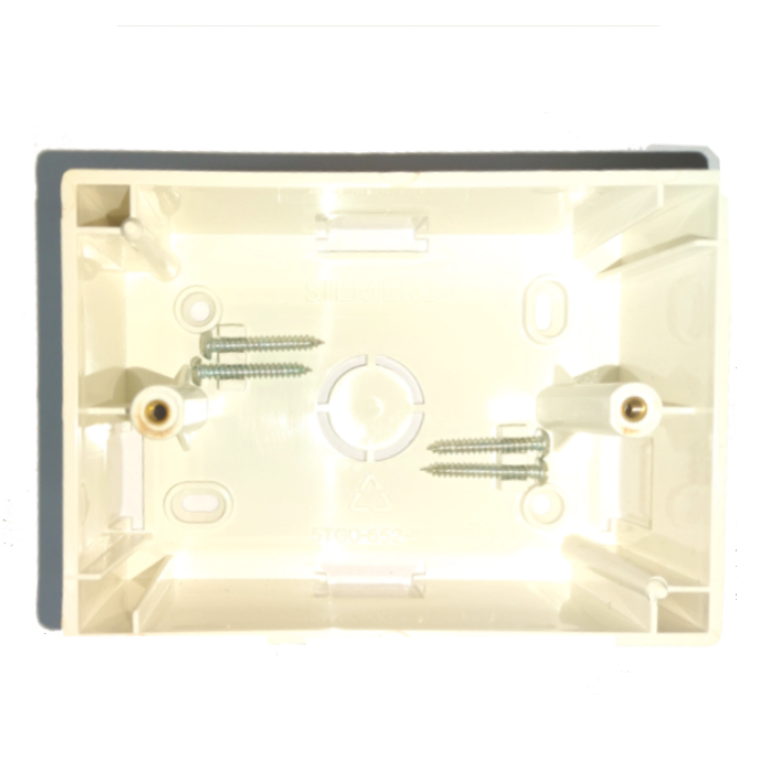 Siemens Modular Surface PVC Boxes Snow White - 3M