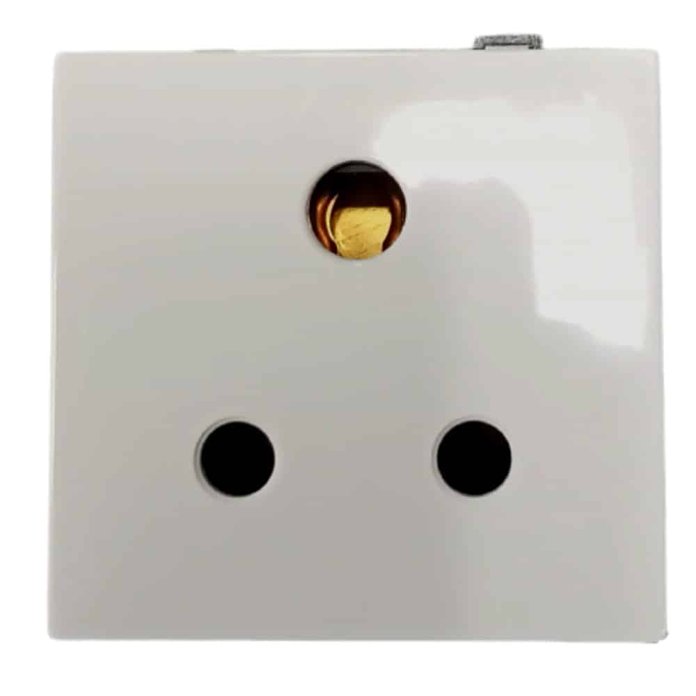 Siemens DELTA vega Modular Socket - 10A 3 Pin, Snow White