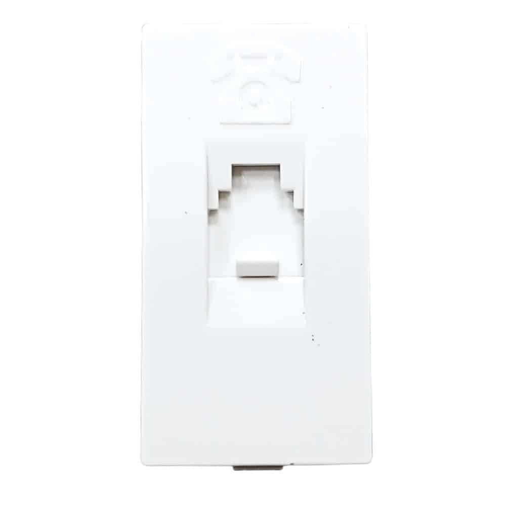 Siemens DELTA vega Cat3 Modular RJ11 Telephone Socket 1M - Snow White
