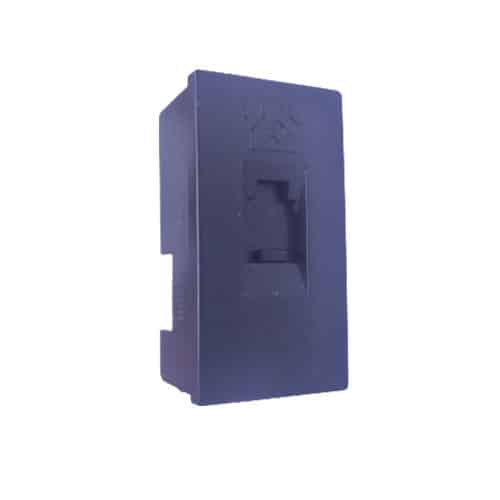 Siemens DELTA vega Cat3 Modular RJ11 Telephone Socket 1M - Metallic Carbon