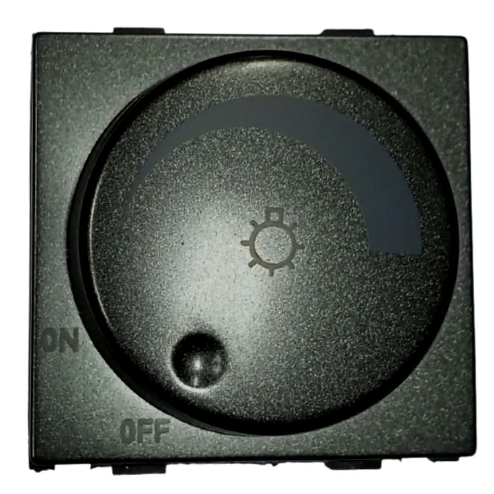 Siemens DELTA vega Modular Light Dimmer 25-400W 2M - Metallic Carbon
