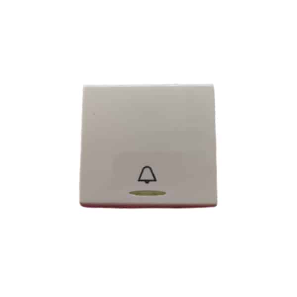 Siemens DELTA vega 10A Modular Bell Push Switch - With Indicator, 2M, Snow White