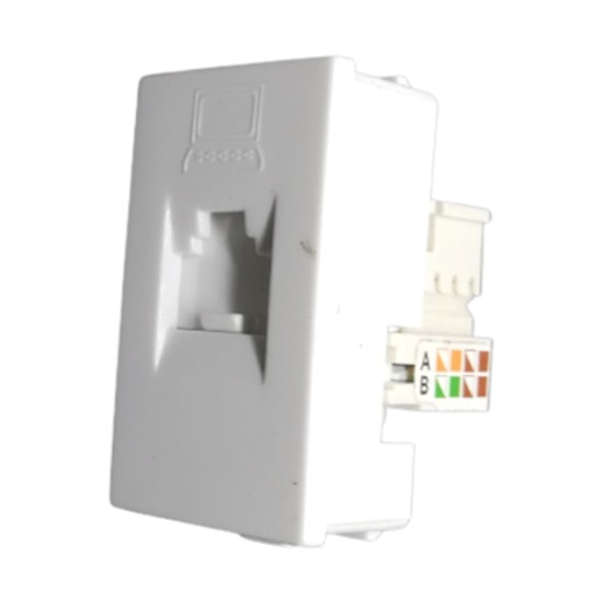 Siemens DELTA vega Modular RJ45 Computer Socket 1M - Cat5e, Snow White