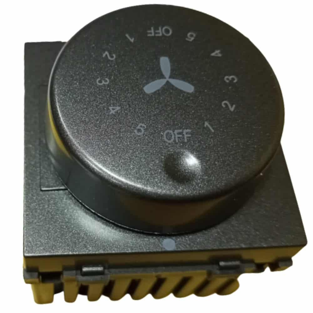 Siemens DELTA vega Modular Fan Regulator 2M - Step, Metallic Carbon