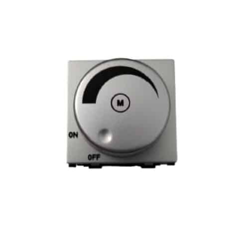 Siemens DELTA vega Modular Fan Regulator 2M - Dimmer, Metallic Aluminium