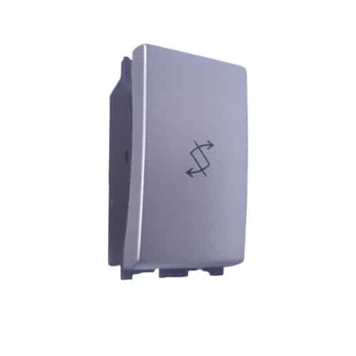 Siemens DELTA vega Modular Switch - 20A, 2 Way, Without Indicator, 1M, Metallic Aluminium