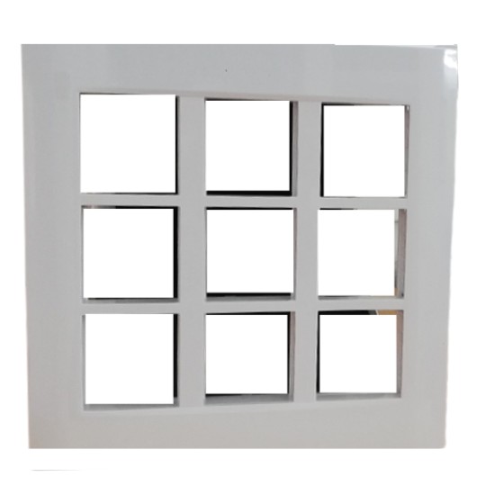 Siemens DELTA vega Modular Plate Cover + Frame - 18M, Snow White