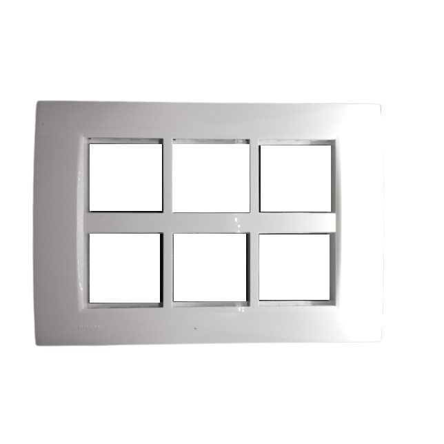 Siemens DELTA vega Modular Plate Cover + Frame - 12M, Snow White