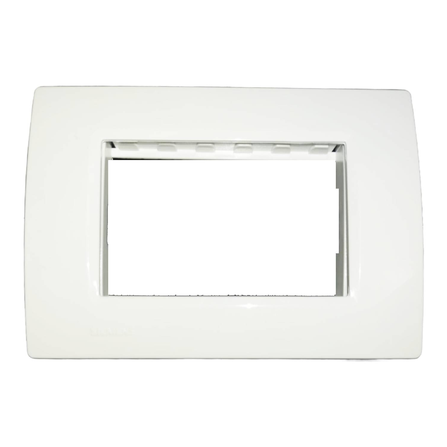 Siemens DELTA vega Modular Plate Cover + Frame - 3M, Snow White