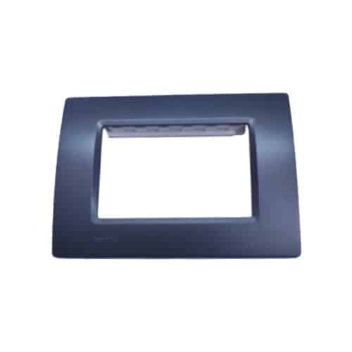 Siemens DELTA vega Modular Plate Cover + Frame - 3M, Metallic Carbon