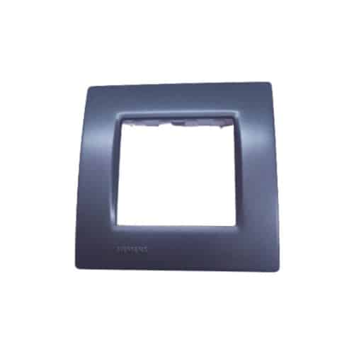 Siemens DELTA vega Modular Plate Cover + Frame - 2M, Metallic Carbon