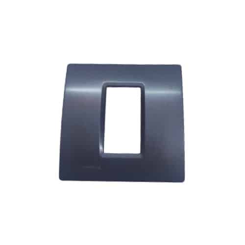 Siemens DELTA vega Modular Plate Cover + Frame - 1M, Metallic Carbon