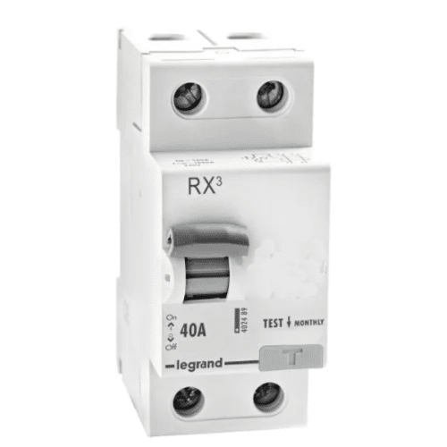 Legrand RX3 40A 2 Pole RCCB - 100mA
