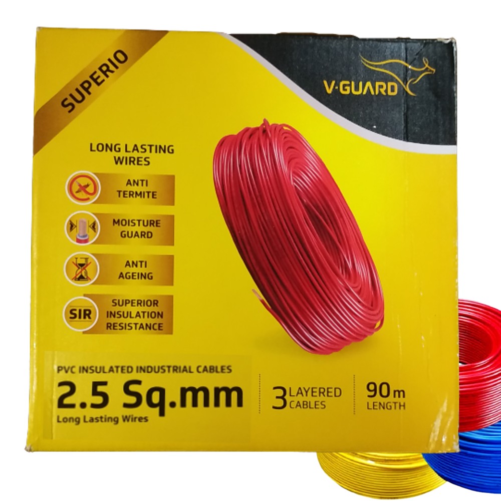 V-Guard Superio Flexible Copper Cable FR PVC Insulated - 2.5 sq.mm