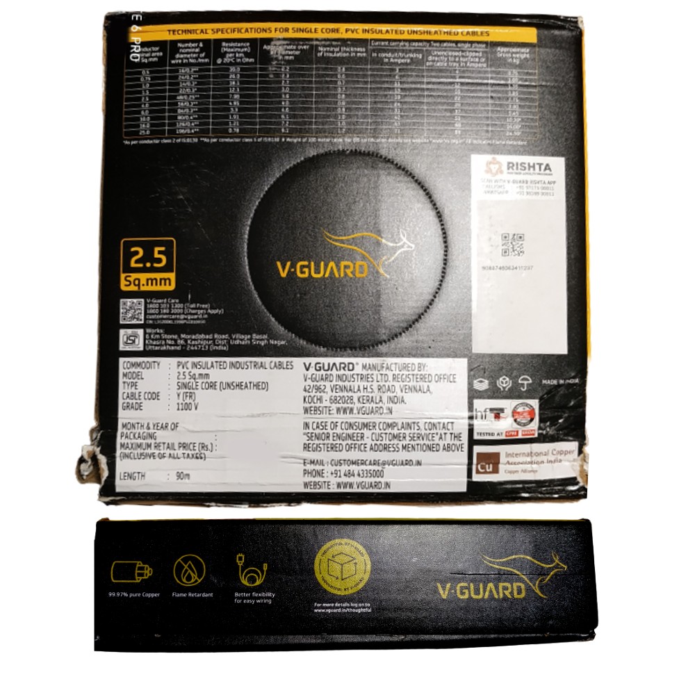 V-Guard Superio Flexible Copper Cable FR PVC Insulated